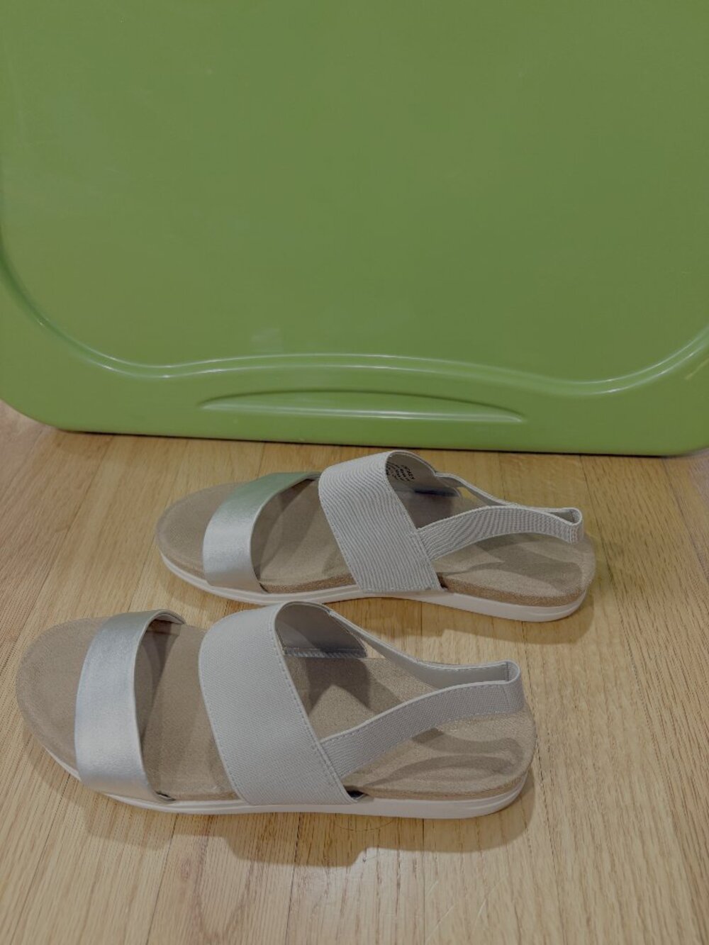 Aerosoles Women's Hoboken Sandal (Size 8, Silver/Gray)
